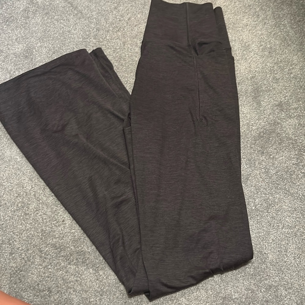 Charcoal grey flare leggings